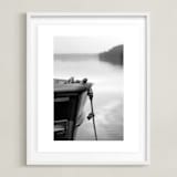 "from here to there" - Art Print in Misty Grey by Karen Kaul - Framed