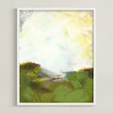 "Sacred Heart Field" - Art Print in Moss by Lorent and Leif - Framed