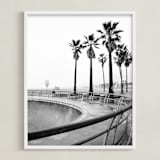"Concrete Wave" - Art Print in Concrete Grey by Irene Suchocki - Framed