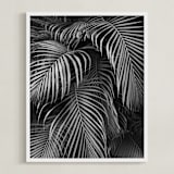 "Silver rain" - Art Print in Ash by Eliane Lamb - Framed