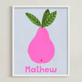 "My Fruity Family II" - Personalized Art Print in Candy by Marta Crea - Framed