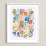 "Cornflower" - Art Print in Cornflower Blue by Suzanna Toole - Framed