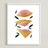 "Honey Melon" - Art Print in Sunshine by Jenna Skead - Framed