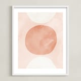 "Spring Sun" - Art Print in Blush by Iveta Angelova - Framed