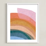 "paper rainbow" - Art Print in Rainbow by Carrie Moradi - Framed