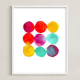 "Palette" - Art Print in Bright by Lori Wemple - Framed