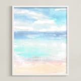 "Summer Dreams" - Art Print in beach bomb by Jenny Partrite - Framed