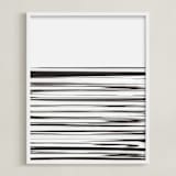 "ripples" - Art Print in black by Leanne Friedberg - Framed