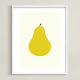 "Heirloom Pear" - Art Print in Danjou by Alexandra Stafford - Framed