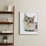 "Your Pet: Portrait Custom Text Print" - Custom Print in White by Minted - In a Room