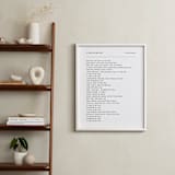 "Your Lyrics: Custom Print " - Custom Print in White by Minted - In a Room