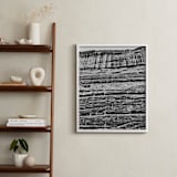 "Natural Abstract" - Art Print in Black, White, Grey by Tai - In a Room