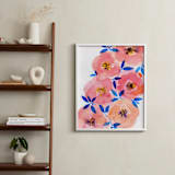 "Tenderness" - Art Print in Salmon pink by Alexandra Dzh - In a Room