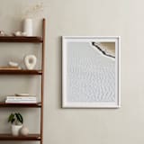 "Negative Space: Shoreline I" - Art Print in Ivory Desert by Jessica C Nugent - In a Room