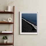 "Negative Space: Shoreline II" - Art Print in Slate by Jessica C Nugent - In a Room