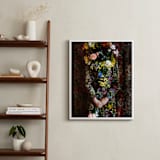 "Shes Blooming" - Art Print in Magical Rose by Theresa Bear - In a Room