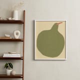 "Big Pear" - Art Print in Earthy Pear Green by Elliot Stokes - In a Room