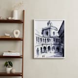 "Theater of space" - Art Print in Shadow Blue by Cailin Nikel-Zueger - In a Room