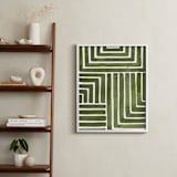 "Hard & Soft" - Art Print in Moss by Kristine Sarley - In a Room