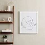 "Seated Figure" - Art Print in Bright White by Lorent and Leif - In a Room