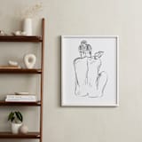 "Stretching" - Art Print in White by Miranda Mol - In a Room