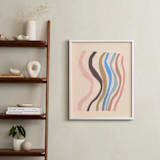 "Waves and Waves" - Art Print in Warm Sand by Elliot Stokes - In a Room