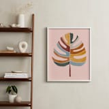 "Chic Monstera" - Art Print in Pink by lulu and isabelle - In a Room