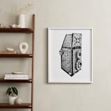 "Camera Illustration" - Art Print in Midnight by Nicole Winn - In a Room