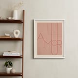 "Amour" - Art Print in blush by Morgan Kendall - In a Room