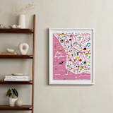 "I Love Los Angeles" - Art Print in Cotton Candy by Jordan Sondler - In a Room