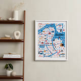 "I Love Boston" - Art Print in Ocean by Jordan Sondler - In a Room
