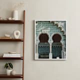 "Fonte Mourisca" - Art Print in Teal by Heather Deffense - In a Room