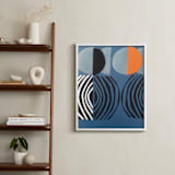 "Solar Eclipse" - Art Print in Galaxy Blue by Deborah Velasquez - In a Room
