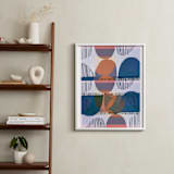 "Boho Screenprint III" - Art Print in Grape by Jenna Skead - In a Room