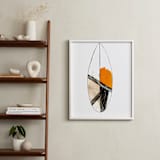 "Surf" - Art Print in retro orange by Susanna Nousiainen - In a Room
