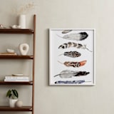 "Feather Print" - Art Print in neutrals by Shannon Kirsten - In a Room