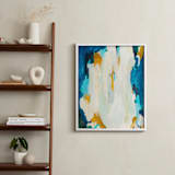 "Agua de Oro" - Art Print in Navy by Parima Studio - In a Room