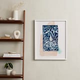 "Dream Rug" - Art Print in Night Blue by Zoe Pappenheimer - In a Room