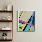 "Subway" - Art Print in Melon by Lindsay Megahed - In a Room