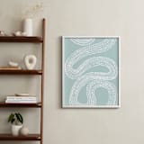 "River of Dots" - Art Print in light blue by Jorey Hurley - In a Room