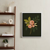 "Botanical no.1" - Art Print in Midnight by Karidy Walker - In a Room