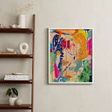 "In Seventh Heaven" - Art Print in Emerald Turquoise by Stephanie Lessing - In a Room