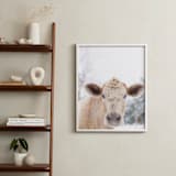 "moo cow" - Art Print in Burlap by Emily Gilbert - In a Room