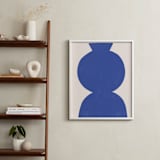 "Ceramic Vase Still Life" - Art Print in Brave Blue by Roseanne Kenny - In a Room
