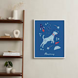 "Space Pup" - Personalized Art Print in Celestial by Kristin Mastoras - In a Room