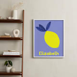 "My Fruity Family" - Personalized Art Print in Lemon by Marta Crea - In a Room