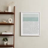 "Curve Appeal VI" - Art Print in Mint by Tanya Lee Design - In a Room