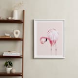 "PINK 2" - Art Print in Flamingo Pink by Rega - In a Room