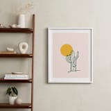 "Saguaro I" - Art Print in Blush by Erika Firm - In a Room