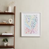 "Spots and Dots" - Art Print in Aqua by Katie Craig - In a Room